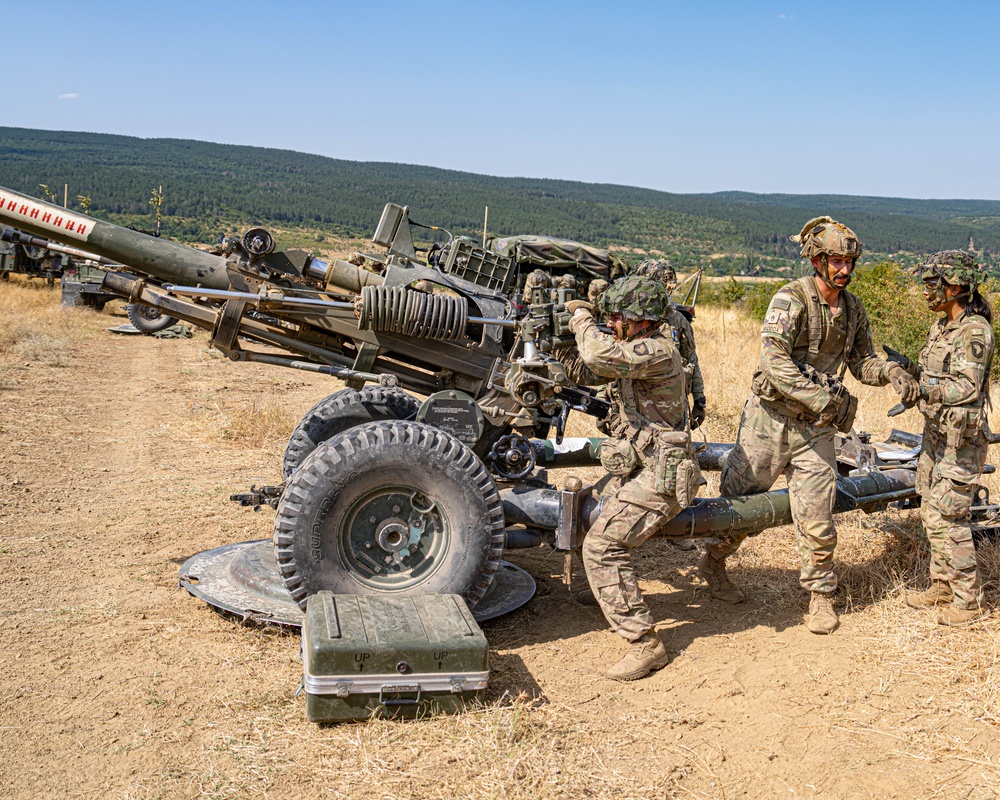Artillery Table XI at Novo Selo Training Area