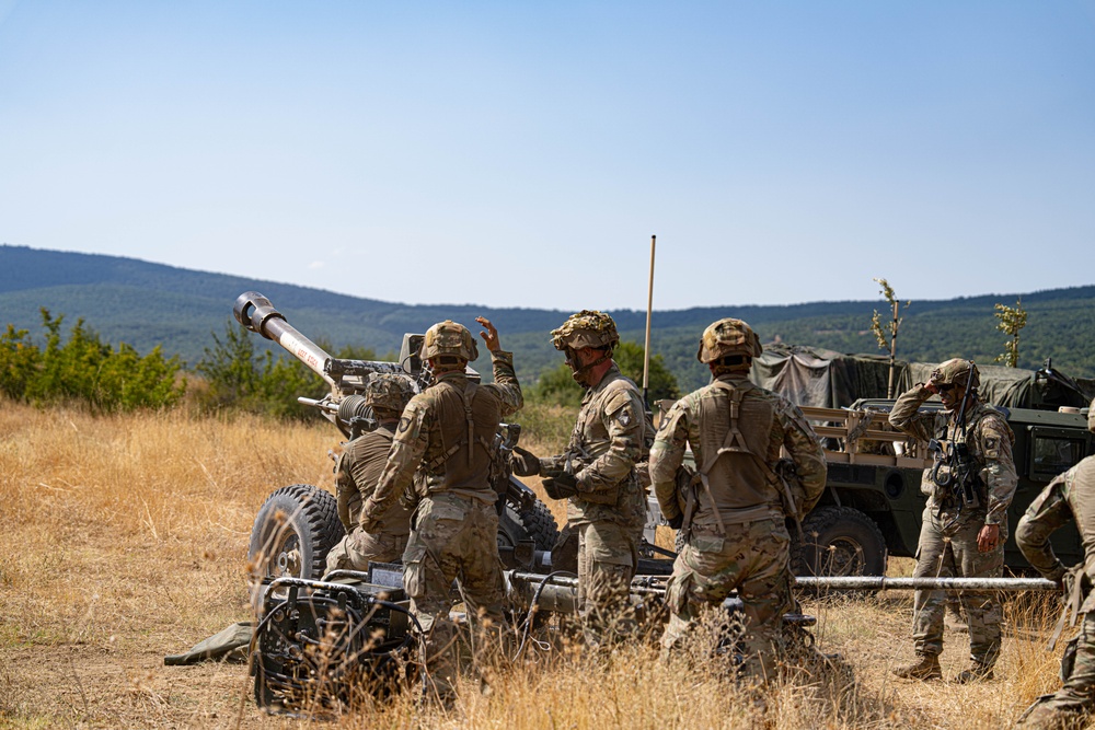 Artillery Table XI at Novo Selo Training Area