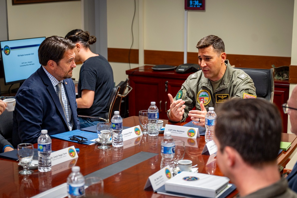 NSA Naples Welcomes New U.S. Consul General of Naples Terrence Flynn