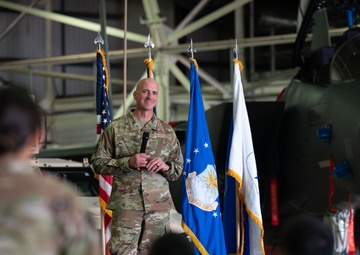 Chief Master Sergeant of the Air Force Engages with Liberty Wing Airmen