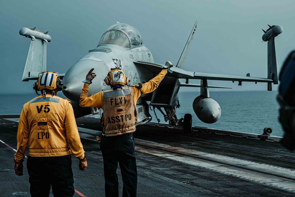 George Washington Conducts Flight Operations