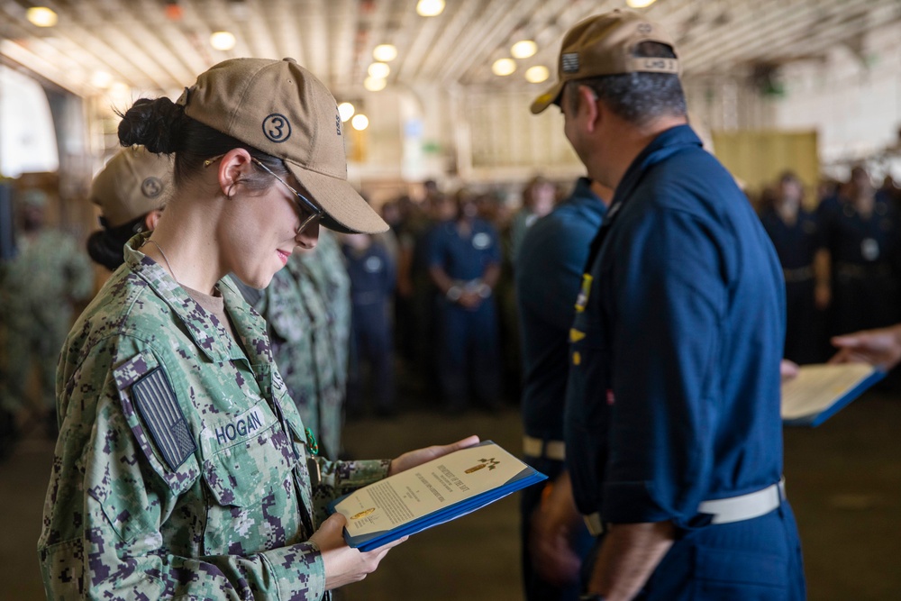 USS Kearsarge Award Ceremony