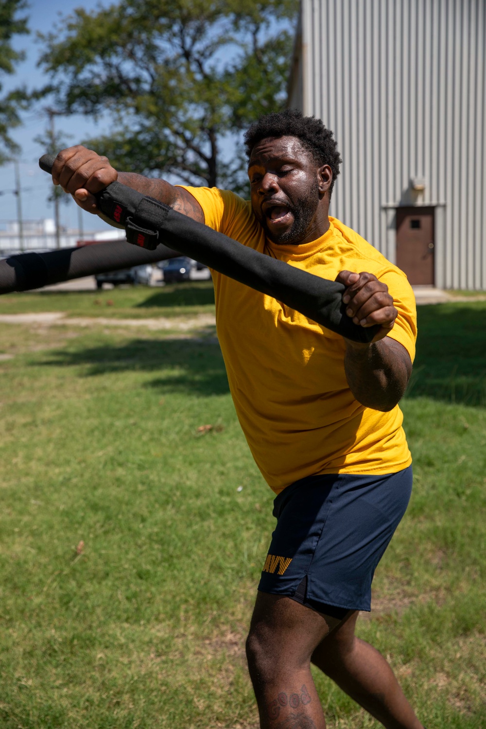Sailors Participate in OC Spray Training
