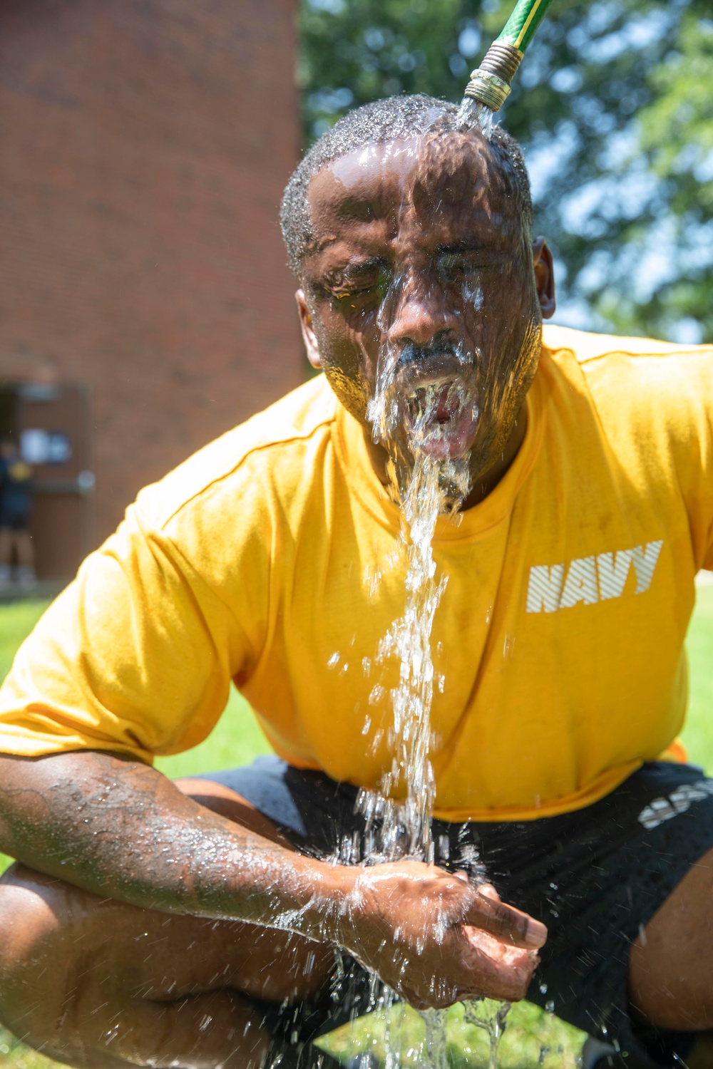 Sailors Participate in OC Spray Training