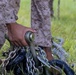 U.S. Marines with Logistics Operations School perform helicopter support team training