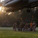 U.S. Marines with Logistics Operations School perform helicopter support team training