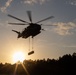 U.S. Marines with Logistics Operations School perform helicopter support team training
