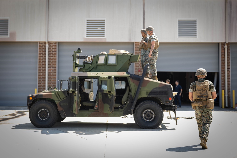 2nd MLG Motor Transport Operators Conduct Vehicle Mounting Drills
