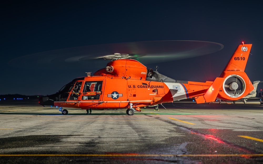 Air Station Atlantic City conducts night operations off New Jersey