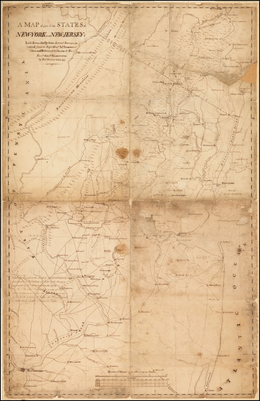 Washington Offers Mapmaker Position to Erskine (28 JUL 1777)