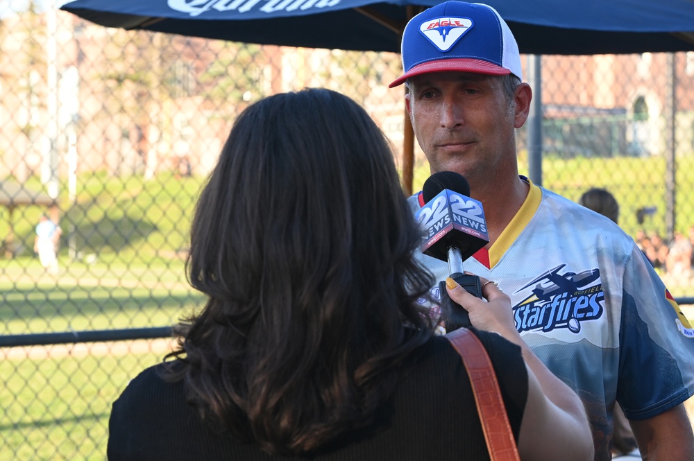 104th Fighter Wing participates in Westfield Starfires' military appreciation night