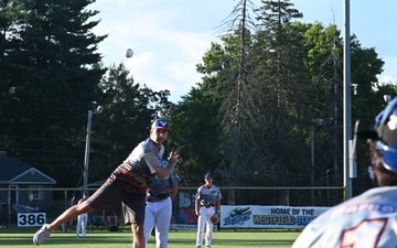 The 104th Fighter Wing participates in Westfield Starfires’ military appreciation night