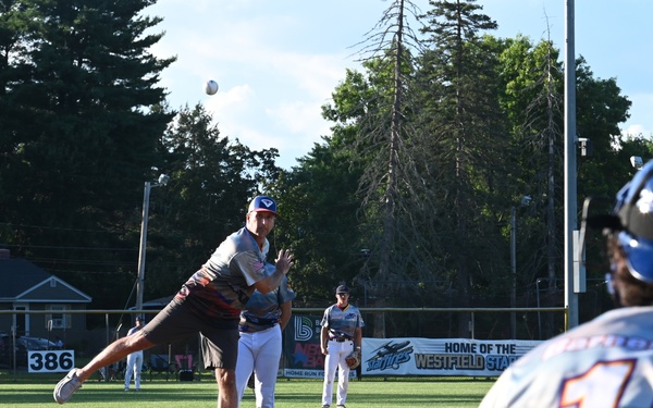 104th Fighter Wing participates in Westfield Starfires' military appreciation night
