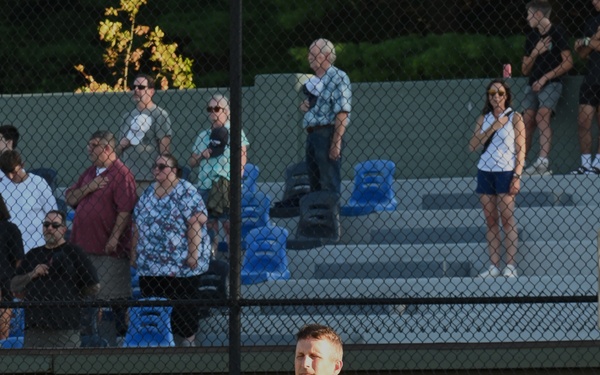 104th Fighter Wing participates in Westfield Starfires' military appreciation night