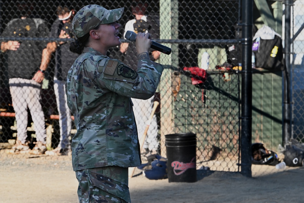 104th Fighter Wing participates in Westfield Starfires' military appreciation night