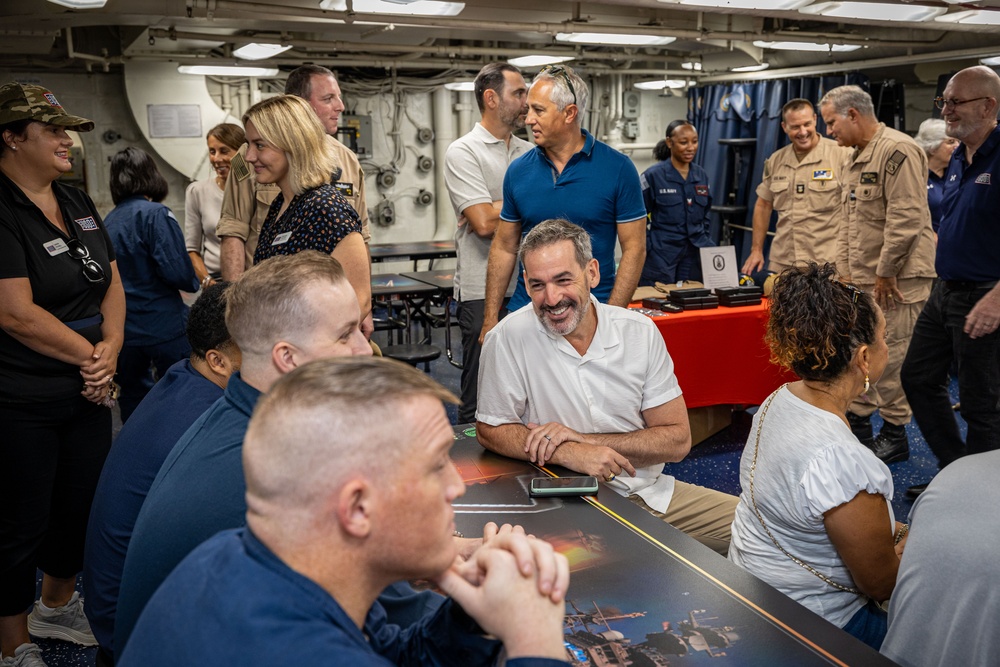 Readying our Warfighters: USS Iwo Jima Becomes First Amphibious Ship Outfitted with United Service Organizations Ship-Based Recharge Centers