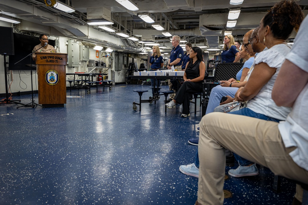 Readying our Warfighters: USS Iwo Jima Becomes First Amphibious Ship Outfitted with United Service Organizations Ship-Based Recharge Centers