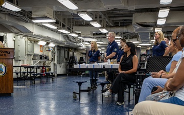 Readying our Warfighters: USS Iwo Jima Becomes First Amphibious Ship Outfitted with United Service Organizations Ship-Based Recharge Centers