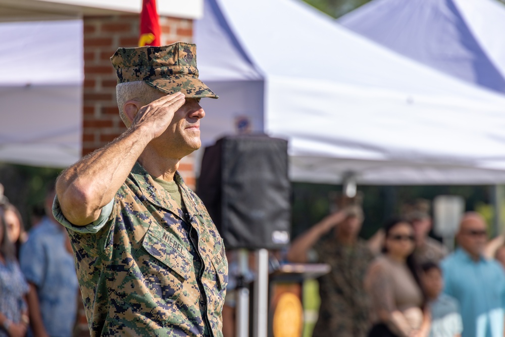 Marine Corps Engineer School Change of Command Ceremony
