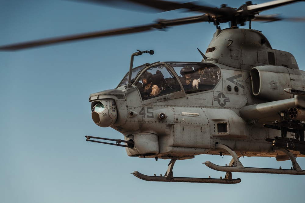 HMLA-367 conducts close air support