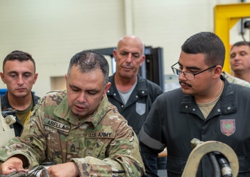 NJNG and Albanian Armed Forces vehicle maintenance training