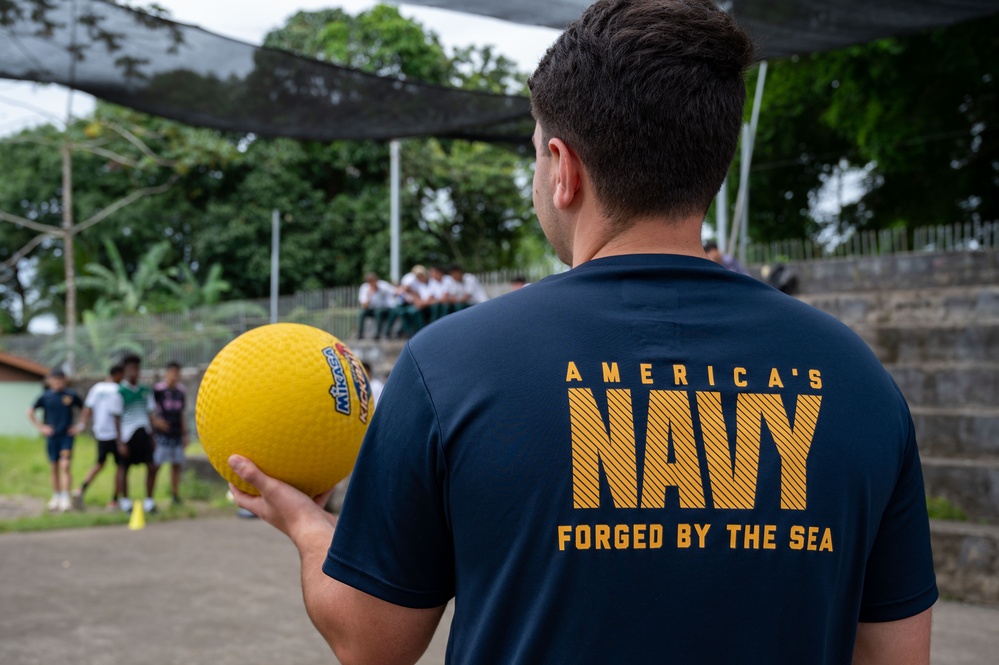 USNS Comfort Plays Kickball During CP25