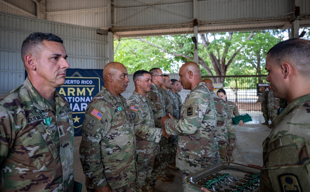 1-65th Infantry Soldiers Recognized for Excellence at Camp Santiago