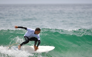 Warfare on the waves during the Point Mugu Surf Contest