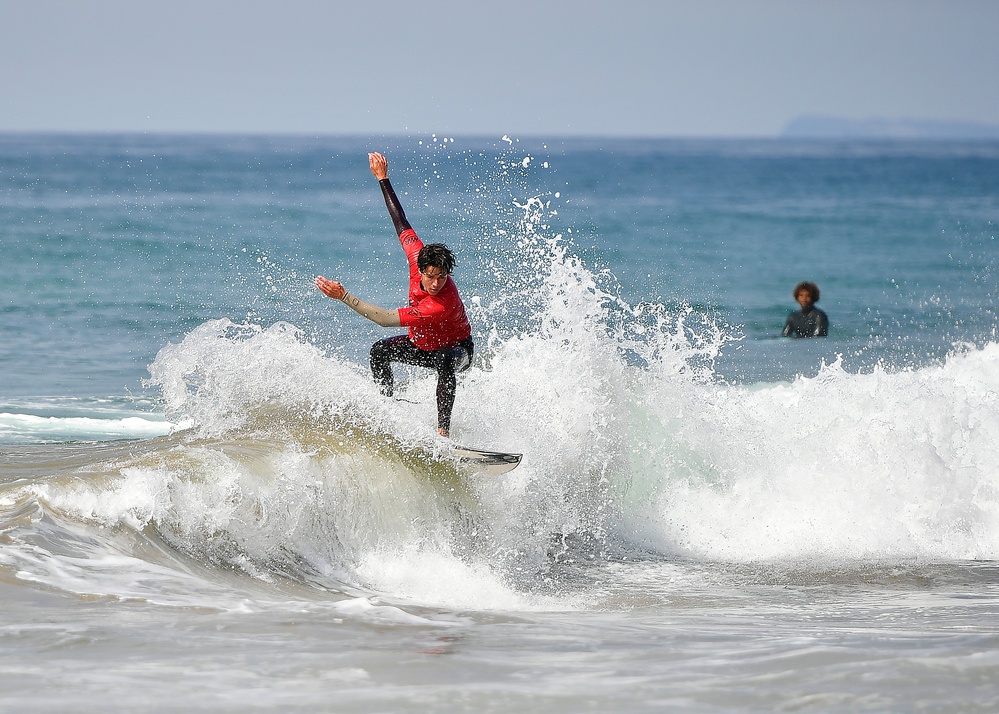 Warfare on the waves during the Point Mugu Surf Contest