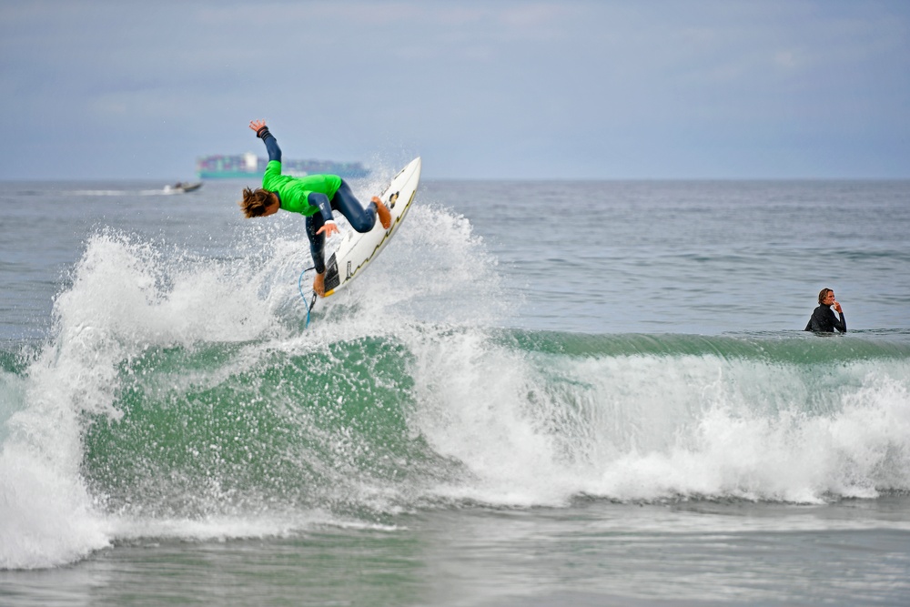 Warfare on the waves during the Point Mugu Surf Contest