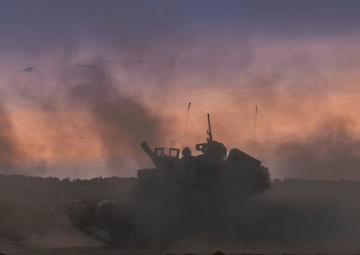 1-145th Armor Regiment Conducts M1A1 Abrams Live Fire Training at Camp Ripley