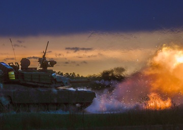1-145th Armor Regiment Conducts M1A1 Abrams Live Fire Training at Camp Ripley