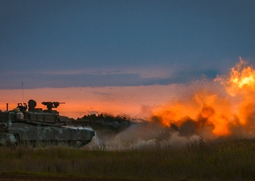 1-145th Armor Regiment Conducts M1A1 Abrams Live Fire Training at Camp Ripley