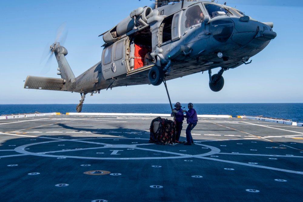 USS John P. Murtha conducts flight operations
