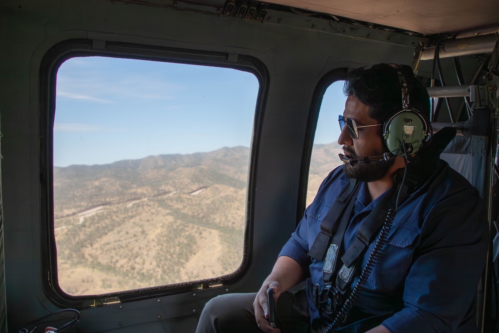 Deputy Assistant of Defense for Western Hemisphere Affairs visits southern border near Nogales, Arizona