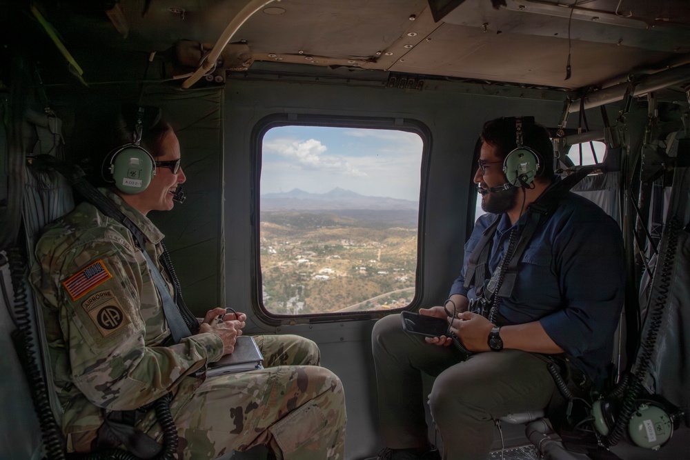 Deputy Assistant of Defense for Western Hemisphere Affairs visits southern border near Nogales, Arizona
