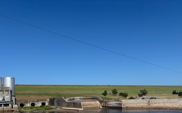 Avoid entering the restricted area below Denison Dam