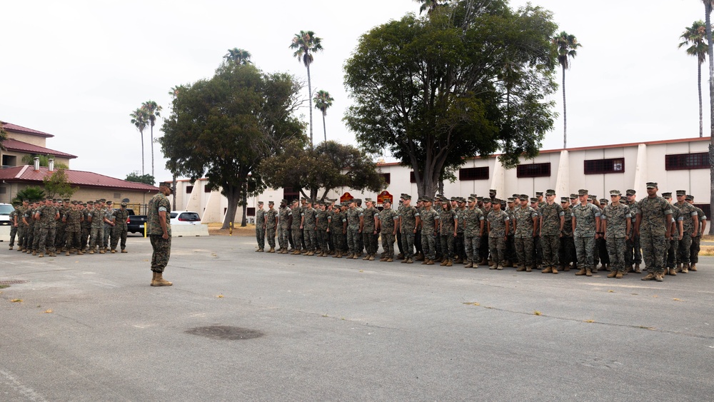 11th MEU Marine receives a Good Conduct Medal
