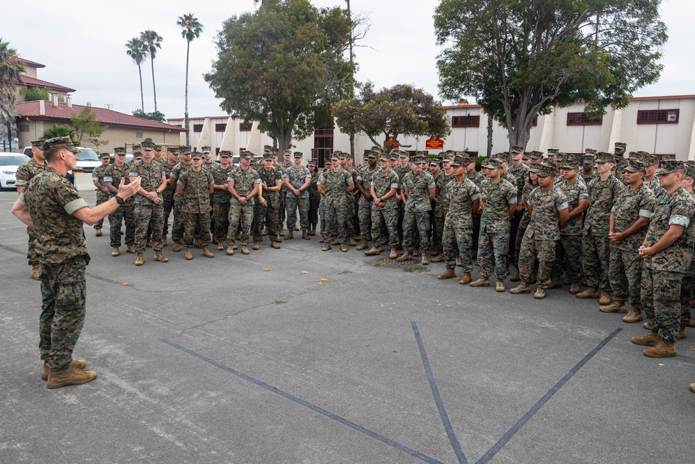 11th MEU Marine receives a Good Conduct Medal