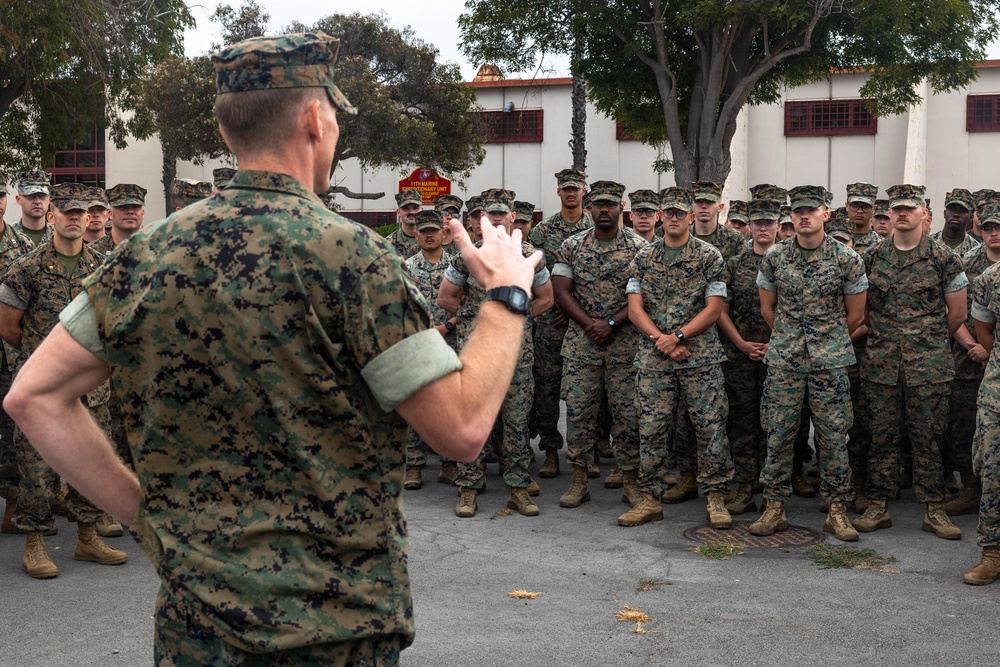 11th MEU Marine receives a Good Conduct Medal