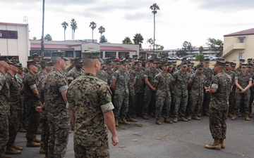 11th MEU Marine receives a Good Conduct Medal
