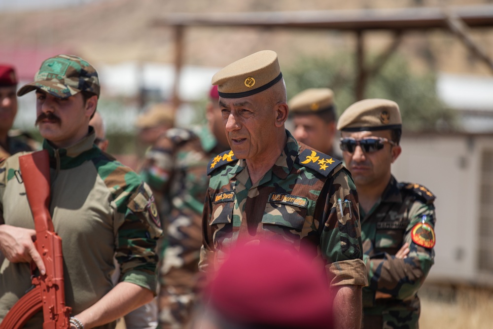 Coalition Advisors Visit Peshmerga Atrush Infantry Training Center