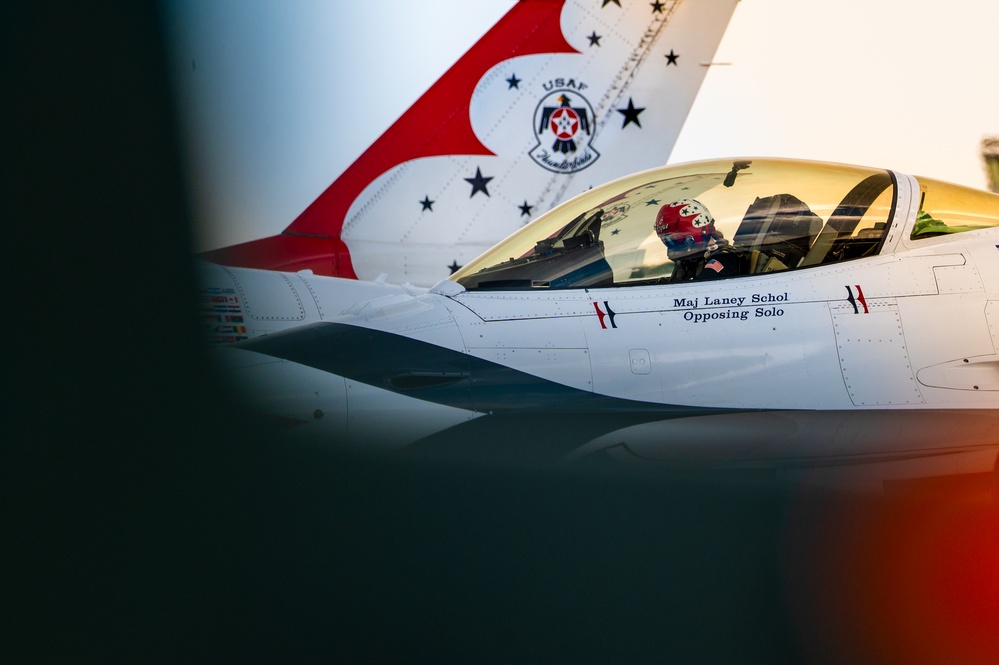 USAF Thunderbirds Soar over F.E. Warren AFB