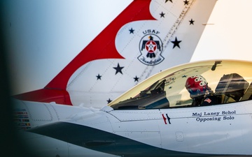 USAF Thunderbirds Soar over F.E. Warren AFB