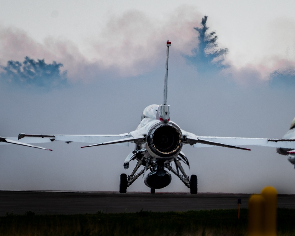 USAF Thunderbirds Soar over F.E. Warren AFB