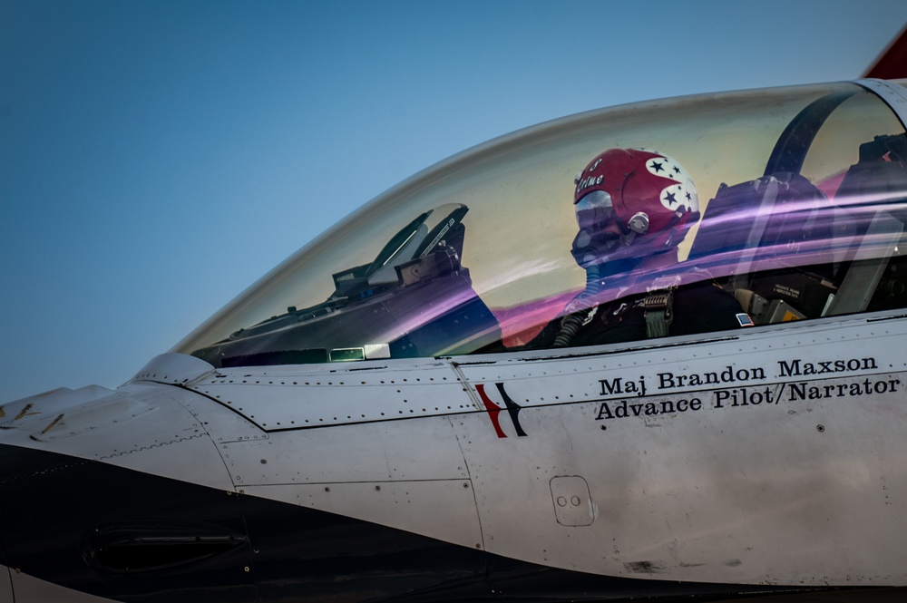 USAF Thunderbirds Soar over F.E. Warren AFB