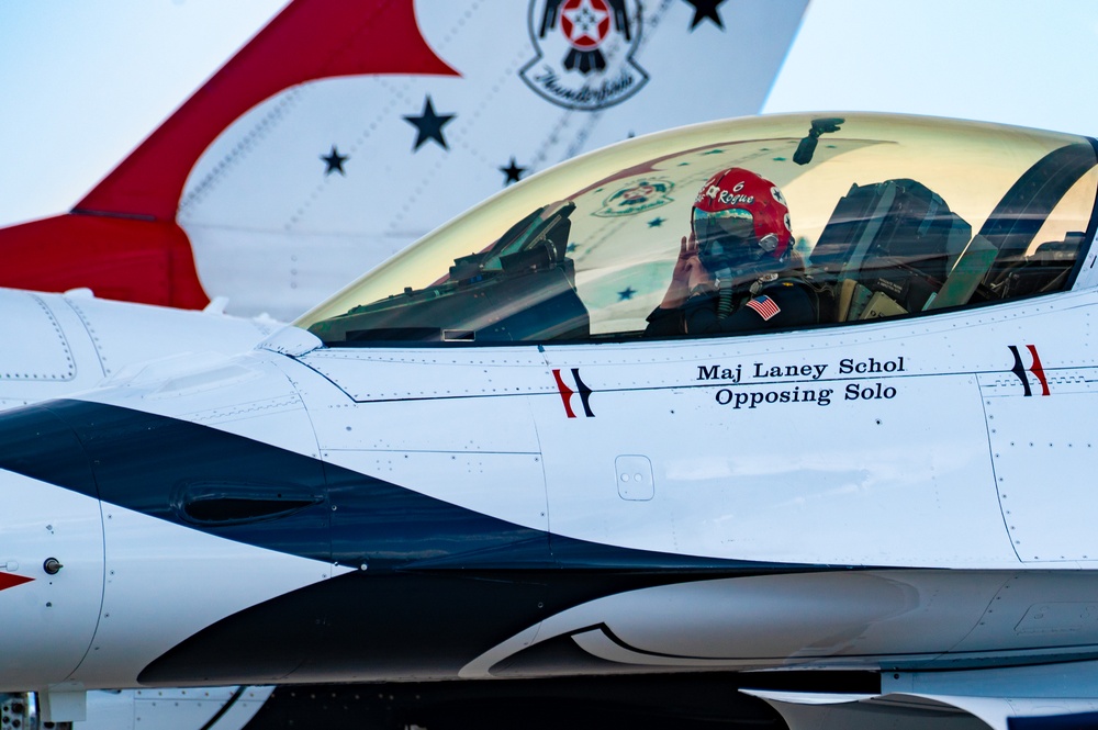 USAF Thunderbirds Soar over F.E. Warren AFB