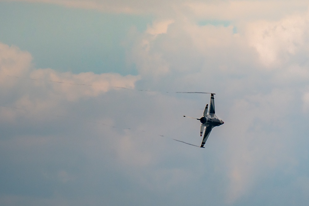 USAF Thunderbirds Soar over F.E. Warren AFB