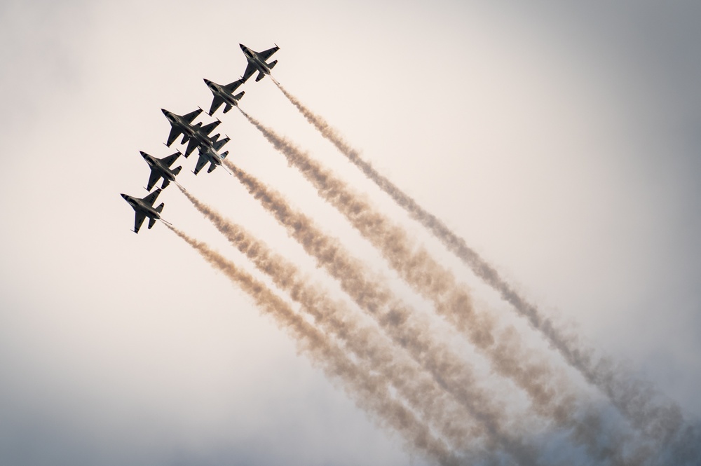 USAF Thunderbirds Soar over F.E. Warren AFB