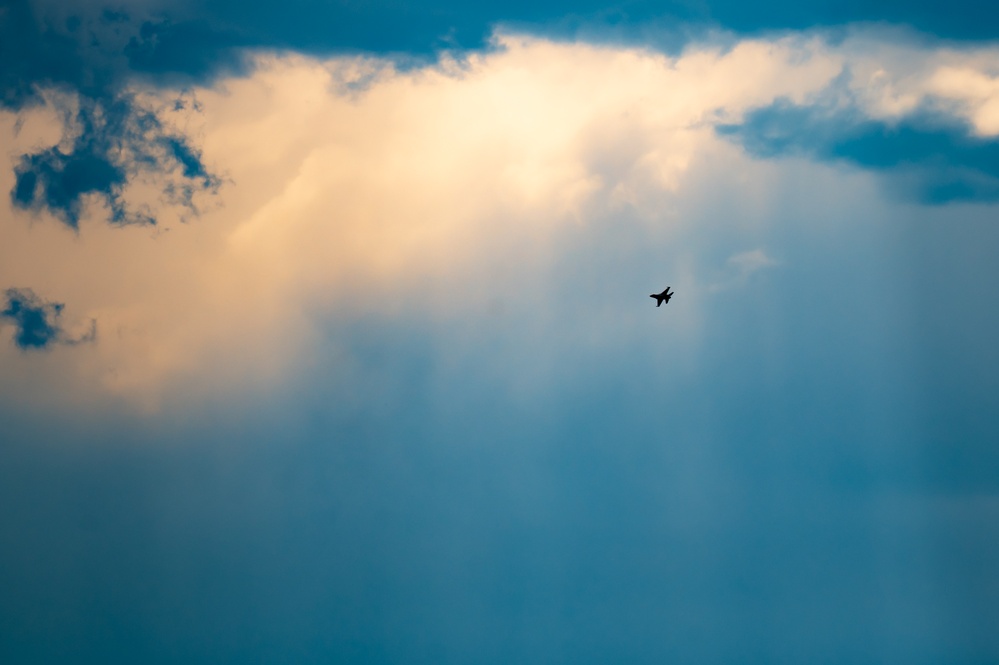 USAF Thunderbirds Soar over F.E. Warren AFB